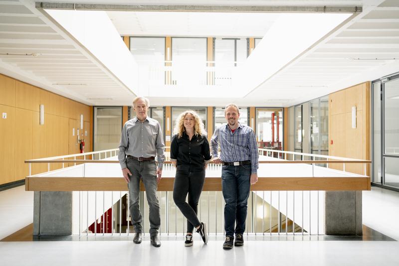 Das Projektteam: Prof. Dr. Peter Krzystek, Sarah Hauser (M. Sc.) und Prof. Dr. Andreas Schmitt (v.l.n.r.)