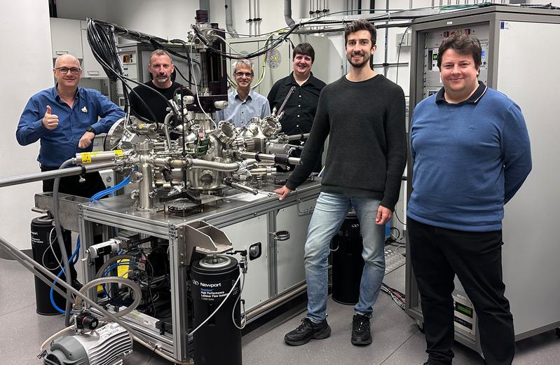 Das TU Wien Team (v.l.n.r.): Günther Rupprechter, Andreas Steiger‑Thirsfeld, Michael Stöger‑Pollach, Alexander Genest, Thomas Wicht, Thomas Haunold.