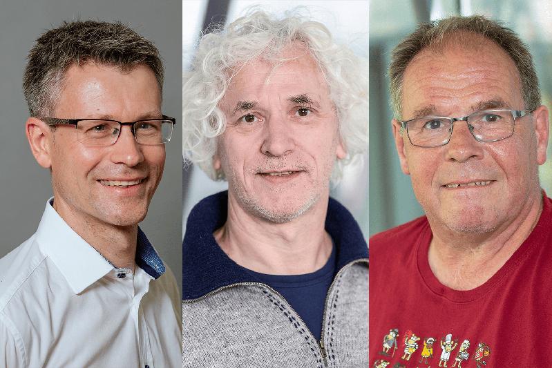 Highly cited researchers from the HZI: Andreas Keller, Josef Penninger and Marc Stadler.