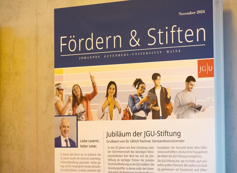 Die Johannes Gutenberg-Universitätsstiftung, Dachstiftung für zahlreiche Treuhandstiftungen zugunsten der JGU, feiert in diesem Jahr ihr 20-jähriges Bestehen.