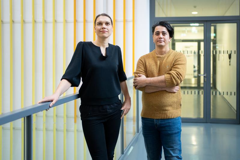 Bochumer Forschungsteam: Kristina Tschulik und Pouya Hosseini