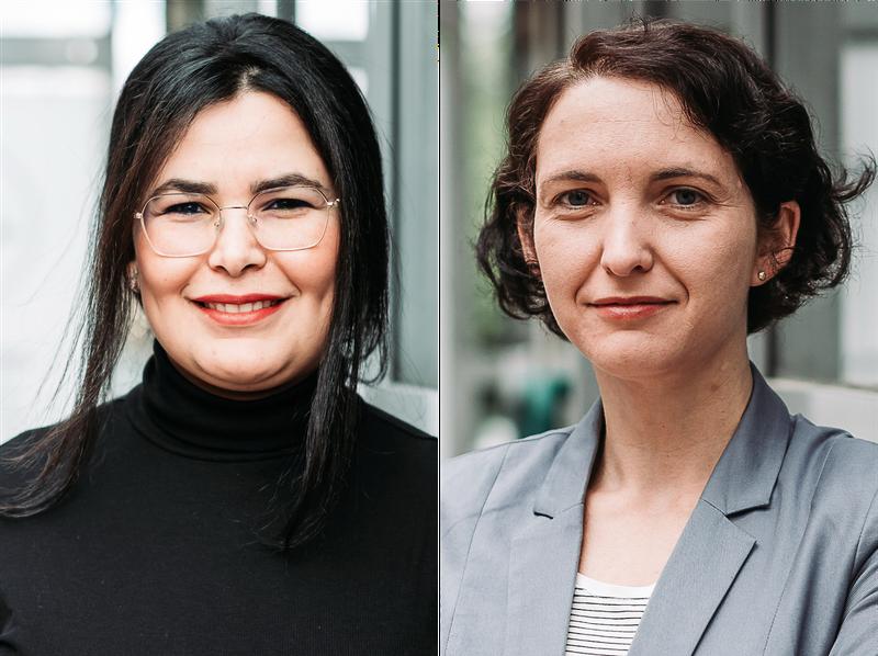 Mikrobiologinnen Dr. Imen Nouioui (links) und Prof. Dr. Yvonne Mast (rechts)