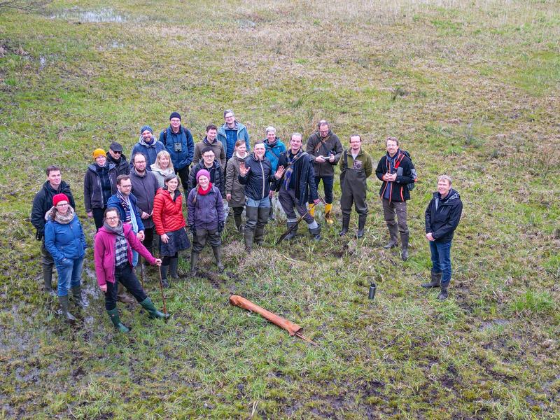 Forscher*innen des Wetscapes-Projektes im Feld.