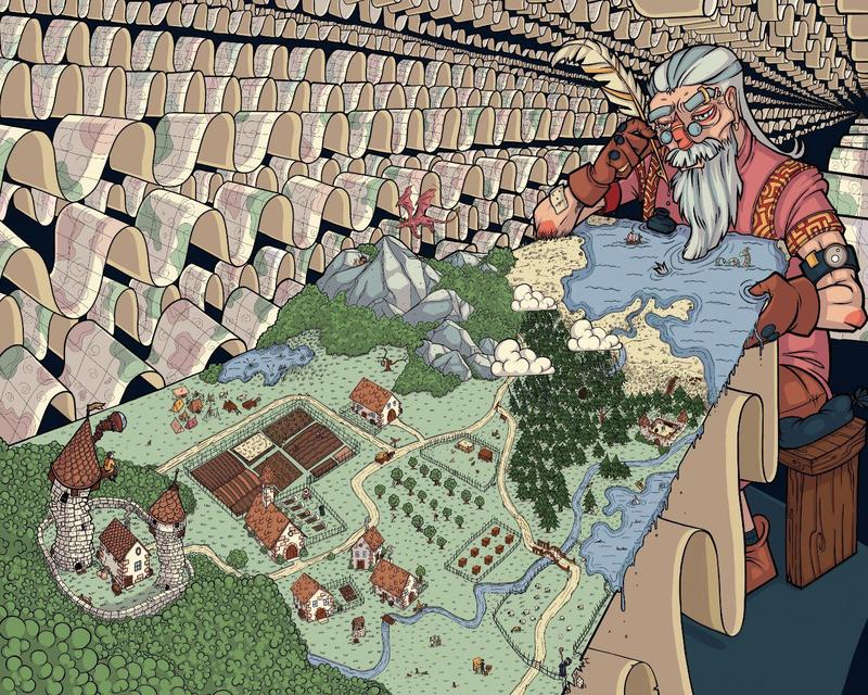 Illustration of the map maker's tale: Our desire for an apparatus that enables us to fully replicate our world is expressed in the tale of the cartographer telling us that a perfect map is a perfectly impossible map – or a perfectly impossible model.
