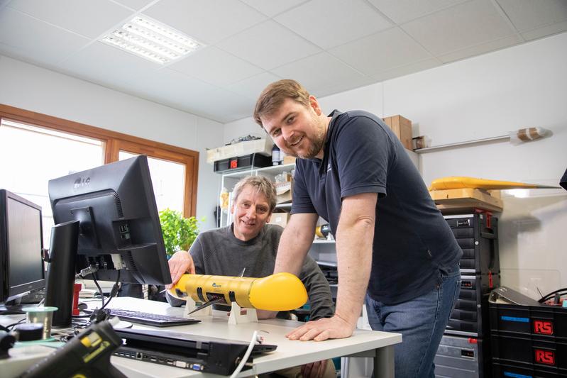 Prof. Dr. Ralf Bachmeyer (l.) und Dipl.-Ing. Sebastian Meckel verantworten für das MARUM die TRIPLE-Forschung.