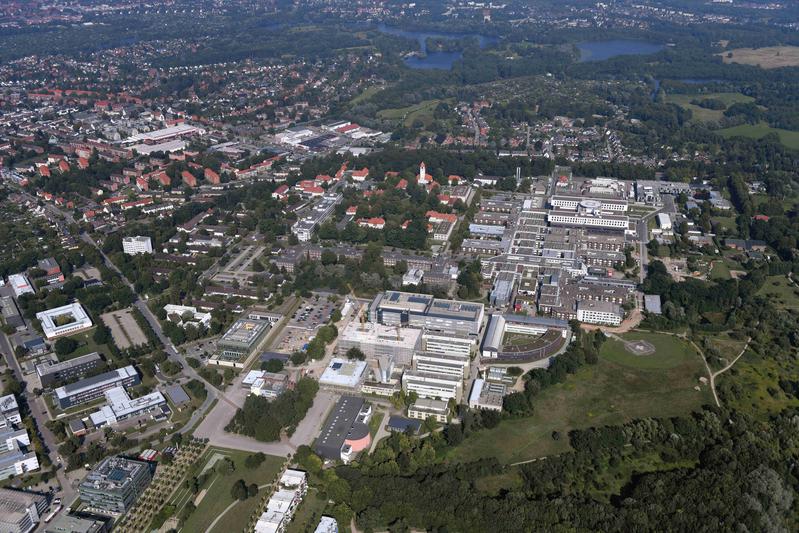 Luftbild des Lübecker Campus