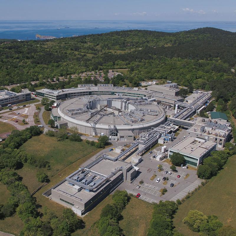 Aerial photo of the research center - courtesy of Elettra Sincrotrone Trieste