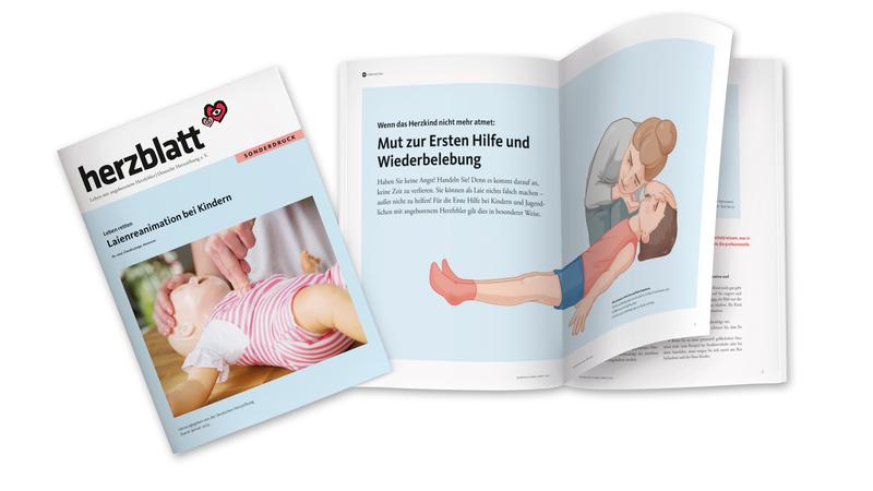 herzblatt-Sonderdruck der Deutschen Herzstiftung „Leben retten: Laienreanimation bei Kindern“ 