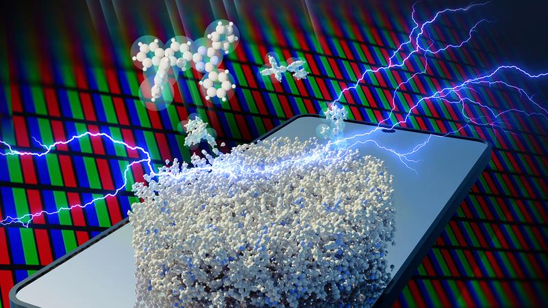 Moleküle werden verdampft und lagern sich an einer Oberfläche an – dieser Produktionsschritt bei der Herstellung organischer Bauelemente könnte nun durch eine neuartige Simulationsmethode bereits im Computer vorhergesagt werden.