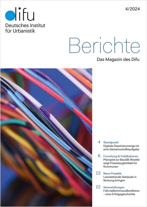 Cover: Difu-Magazin "Berichte" 4/2024
