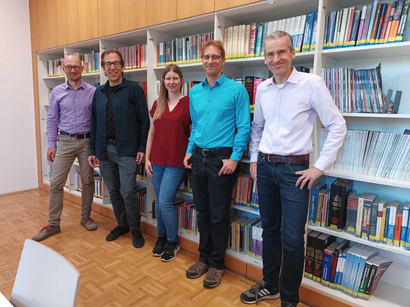 From left: Markus Aichhorn, Leonhard Grill, Bettina Könighofer, Oliver Hofmann, Jussi Behrndt. Image source: TU Graz 