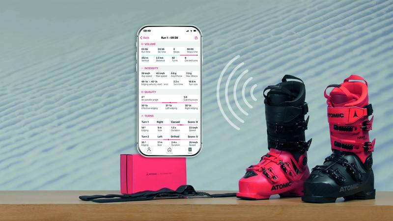 Innovative Technologie hilft Skifahrenden, ihre Skitechnik zu analysieren und dadurch Unfälle und Verletzungen zu vermeiden: Echtzeit-Feedback vom Connected Boot direkt auf das Smartphone