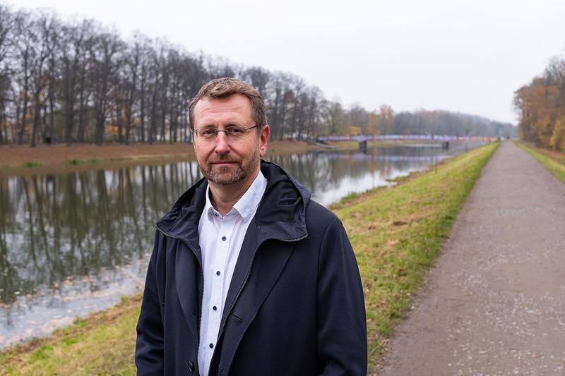 Wasserbauexperte Tilo Sahlbach, Geschäftsführender Direktor am HTWK-Institut für Wasserbau und Siedlungswasserwirtschaft