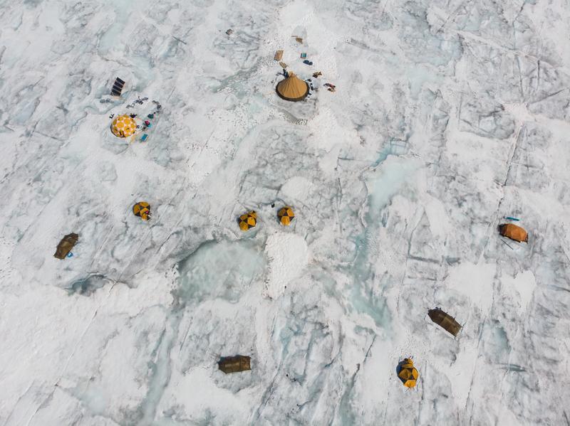 Das Forschungscamp auf dem Grönländischen Eisschild 