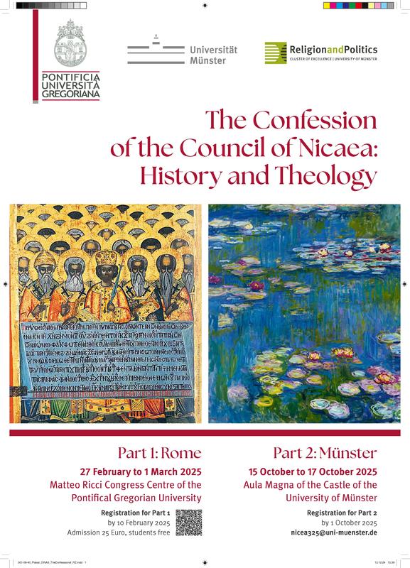 Plakat zur Tagung „The Confession of the Council of Nicaea: History and Theology (Das Bekenntnis des Konzils von Nizäa: Geschichte und Theologie)“ 