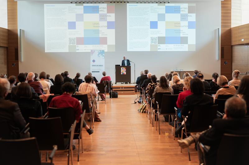 Opening of the Leibniz ScienceCampus conference "Navigating Epistemic, Cultural, and Legal Translations: Processes, Hierarchies, Spaces" at the University of Regensburg.