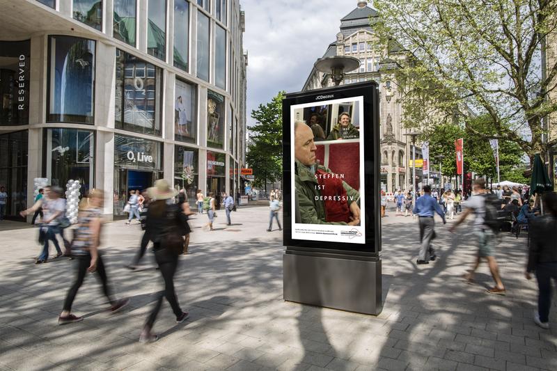 Plakatkampagne der Depressionshilfe in Hamburg