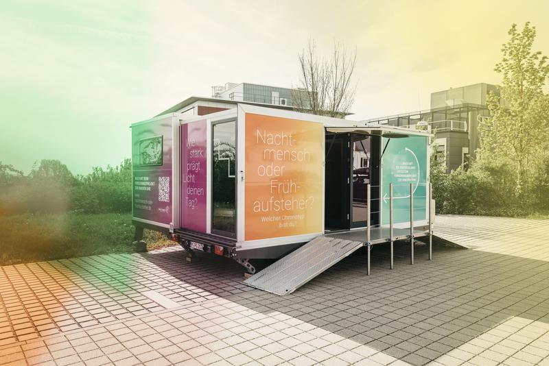 Außenansicht des mobilen Forschungs-Labs
