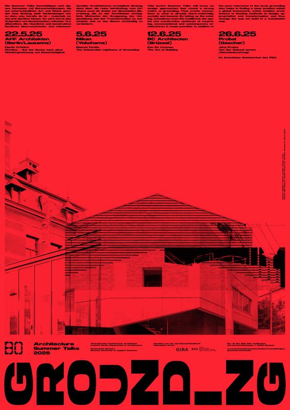 Das Plakat der Summer Talks 2025: GROUNDING