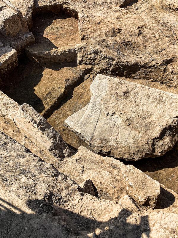 Fragment of the discovered relief.