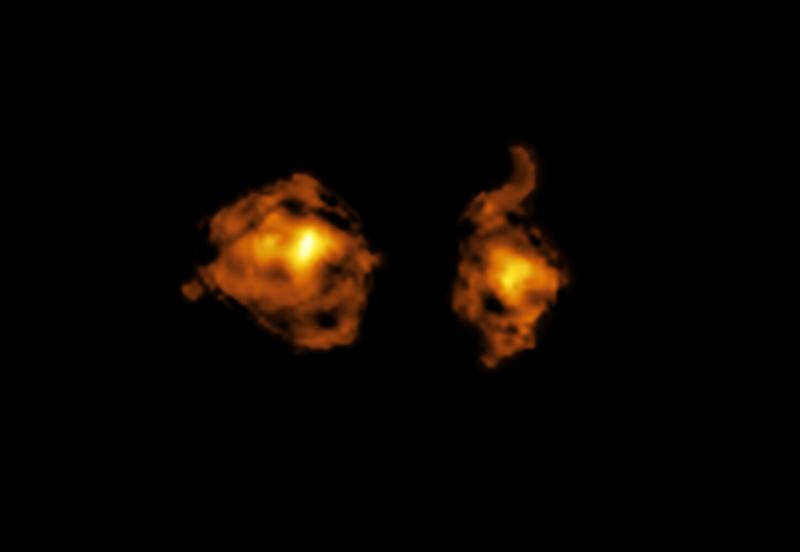 ALMA-Bild des „kosmischen Duells“