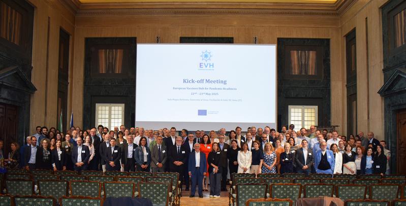 Auftaktveranstaltung des European Vaccines Hub for Pandemic Readiness (EVH) am 22. und 23. Mai in Siena, Italien.