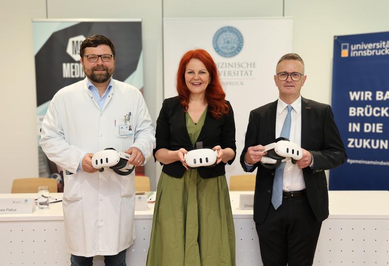  Johannes Pallua, LRin Cornelia Hagele und Projektleiter Christian Huck (v.l.)