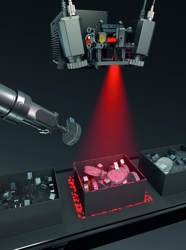Die Messszenerie wird im Single-Shot-Verfahren mit einem thermischen Punktmuster bestrahlt. In nur wenigen Sekunden wird das 3D-Ergebnis verarbeitet.
