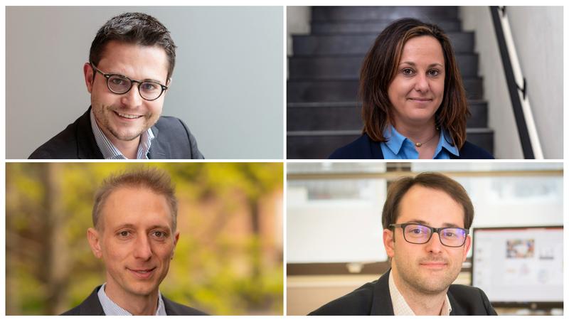 Im Uhrzeigersinn: Michael Weber, Luisa Petti, Reinhard Maurer, Simon Elsässer
