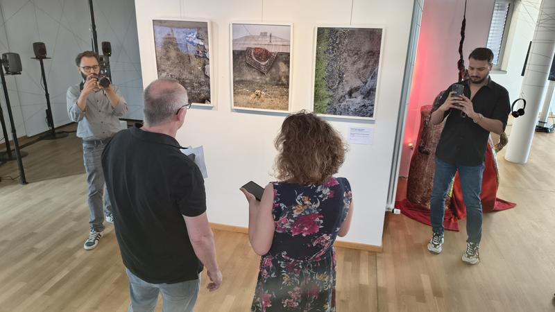 Impression vom Presserundgang durch die Ausstellung.