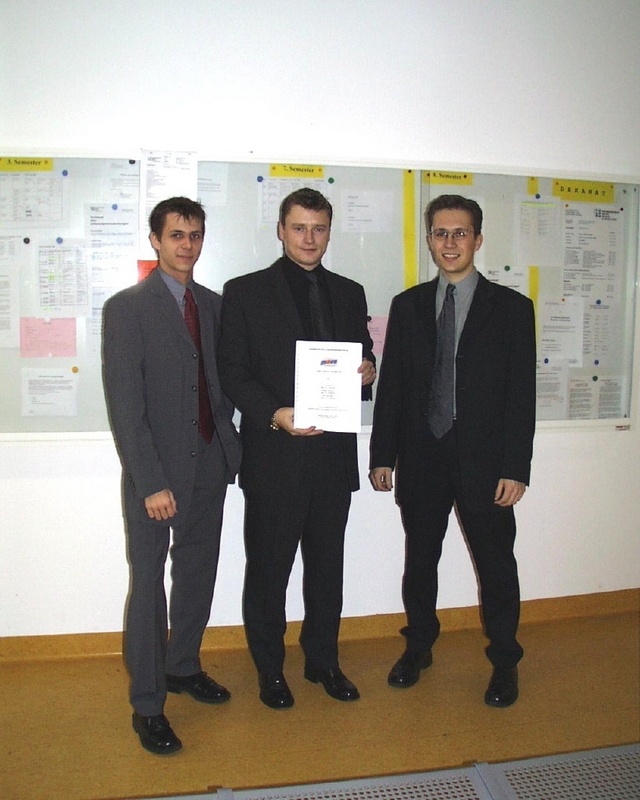 Das Siegerteam (v. li.) Lutz Hahnel, Andreas Hendrich und Björn Schneider.