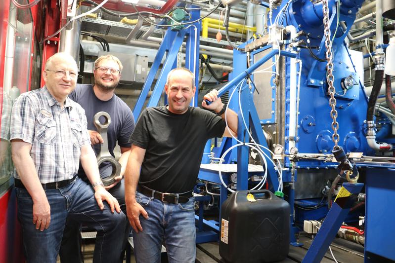 Dr.-Ing. Heiner Katke, Maik Habeck und Prof. Dr.-Ing Leander Marquardt