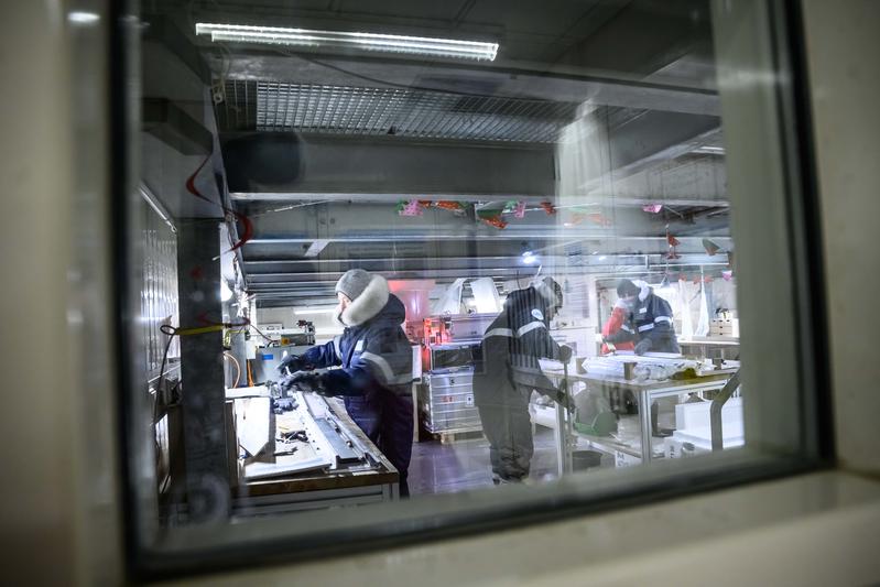 Blick ins Eislabor der Alfred-Wegener-Instituts