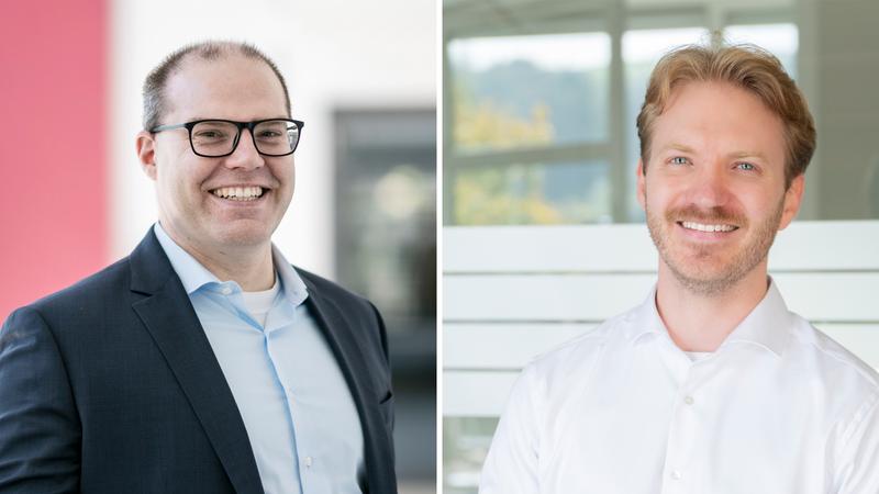 Prof. Dr. Jan Krämer (links) und Alexander Witte.