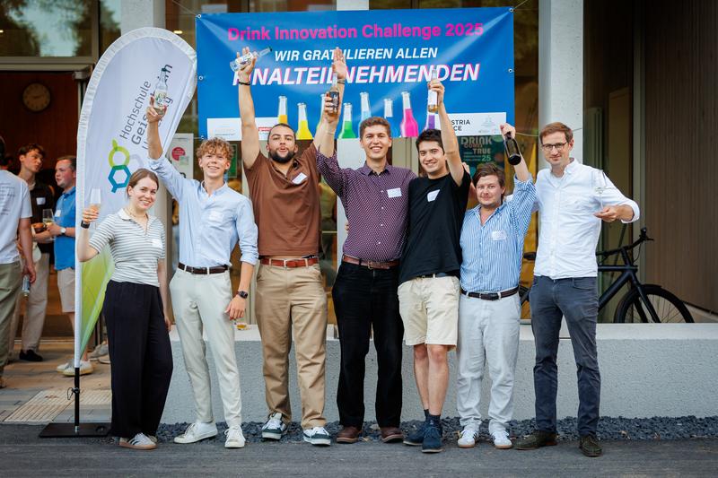 Die Finalist:innen der Drink Innovation Challenge 2025. 