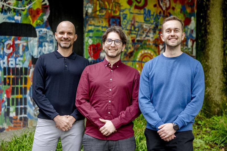 Hans Alves, André Vaz und Moritz Ingendahl (von links) haben sieben aufeinander aufbauende Online-Studien durchgeführt.  