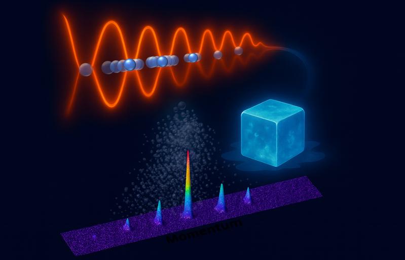 Obwohl die Atome ständig angestoßen werden und stark miteinander wechselwirken, absorbieren sie keine Energie mehr. Das System lokalisiert sich im Impulsraum, ein außergewöhnliches Phänomen, das als dynamische Vielteilchenlokalisierung bezeichnet wird.