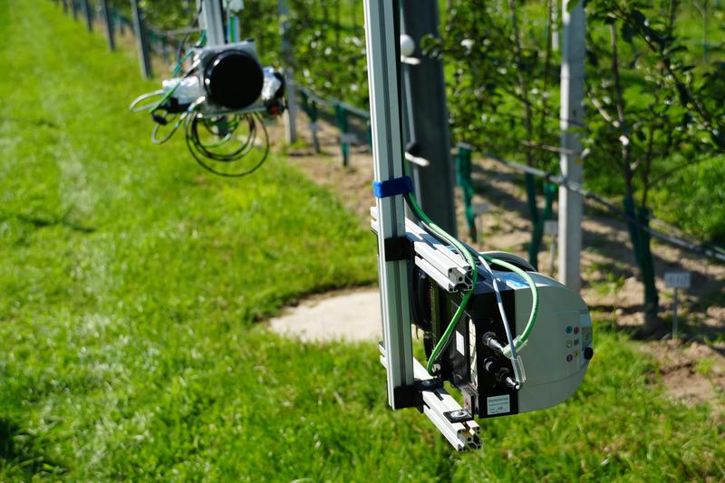 Kreisförder im Fieldlab für digitale Landwirtschaft in Marquardt: Sensordatenerfassung im Nahbereich.