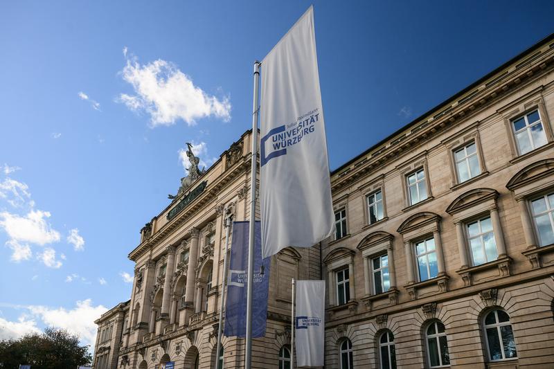 Das Hauptgebäude der Uni Würzburg.