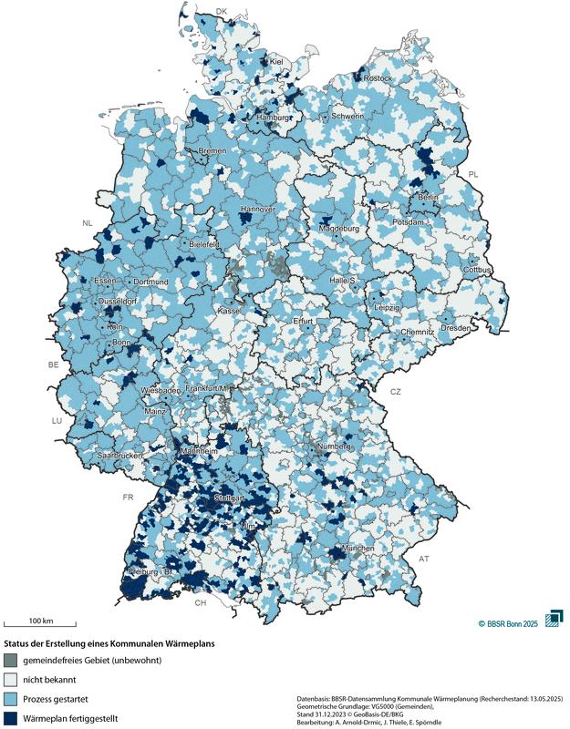 Kommunale Wärmeplanung in Deutschland