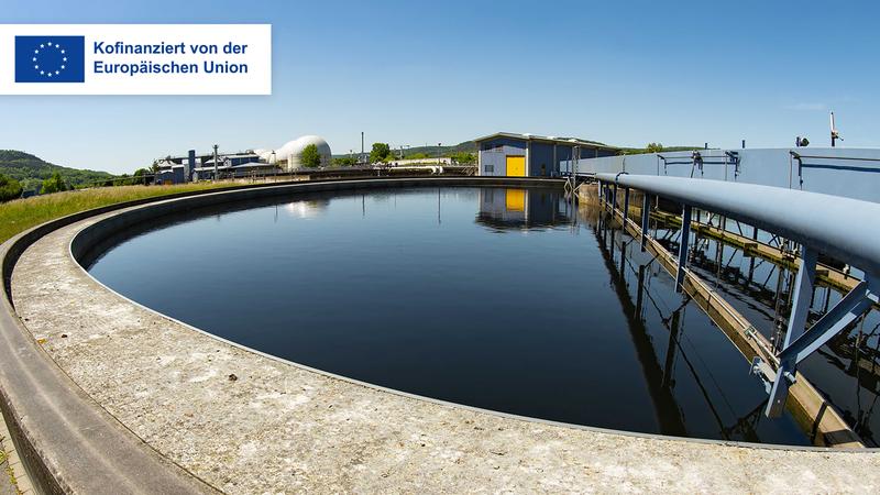 Zentrale Kläranlage in Jena-Zwätzen. Das Forschungsvorhaben »MikroGraph« dient dem Ziel, die Konzentration von Schadstoffen im Abwasser direkt erfassen zu können.