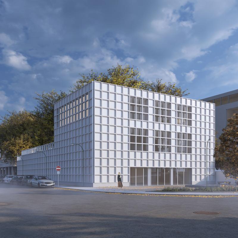 "Haus der Architektur" für Stuttgart - Modell von Justin Guevarra