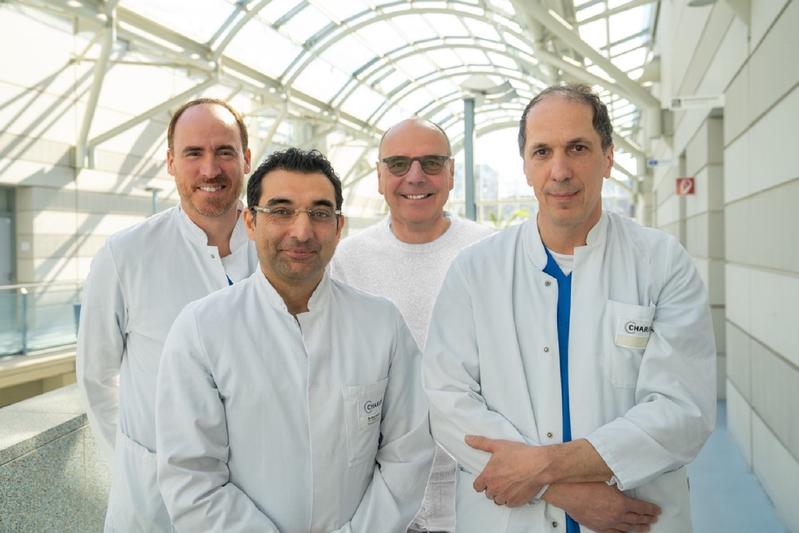 Berliner Studienteam, von links nach rechts: Prof. Dr. med. Leif-Hendrik Boldt, PD Dr. med. Abdul Shokor Parwani, Prof. Dr. Gerhard Hindricks, PD Dr. med. Florian Blaschke