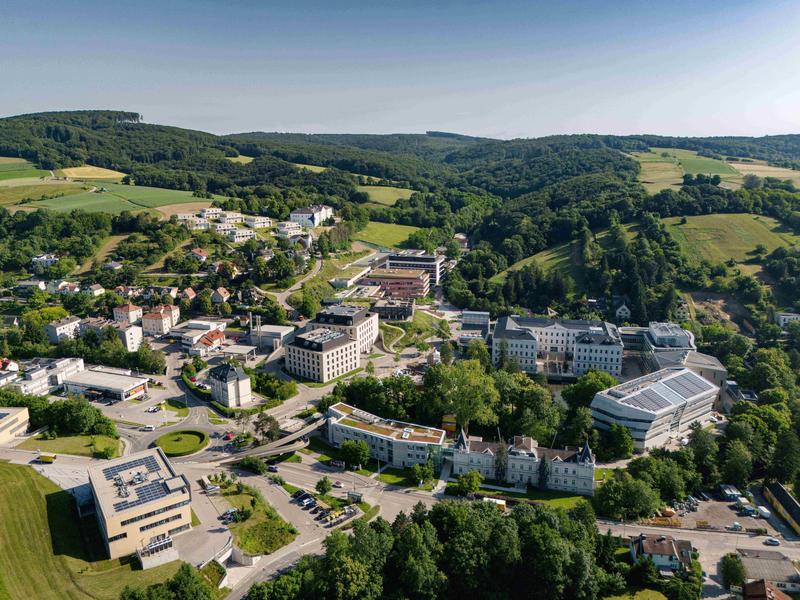 Mitten im Grünen: Das Institute of Science and Technology Austria (ISTA) in Klosterneuburg bei Wien.