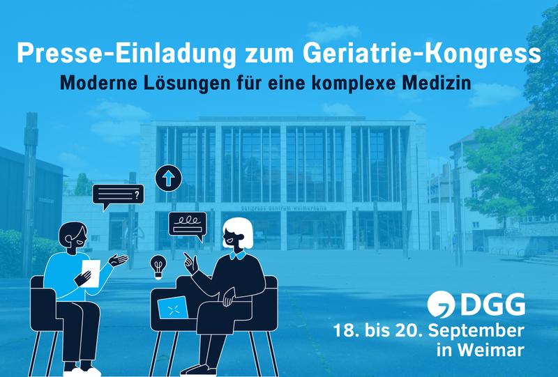 Wir laden Sie herzlich zum Jahreskongress der Deutschen Gesellschaft für Geriatrie (DGG) ein, der vom 18. bis 20. September in Weimar stattfindet.