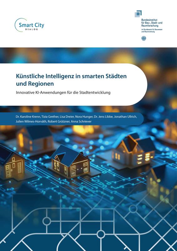 Cover der Studie  "Künstliche Intelligenz in smarten Städten und Regionen" 