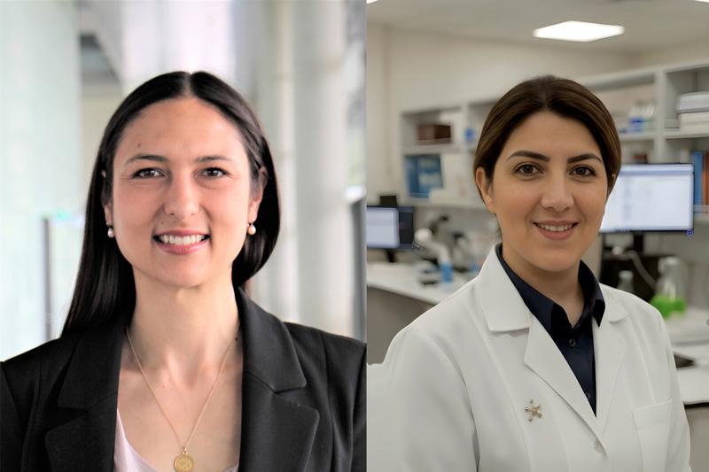 Jun.-Prof. Rebecca Halbgebauer und Dr. Farahnaz Rayatdoost (v.l.)