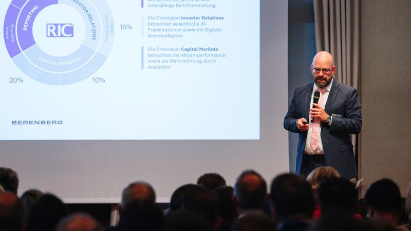 Henning Zülch bei der „Investors’ Darling“-Preisverleihung in Frankfurt am Main