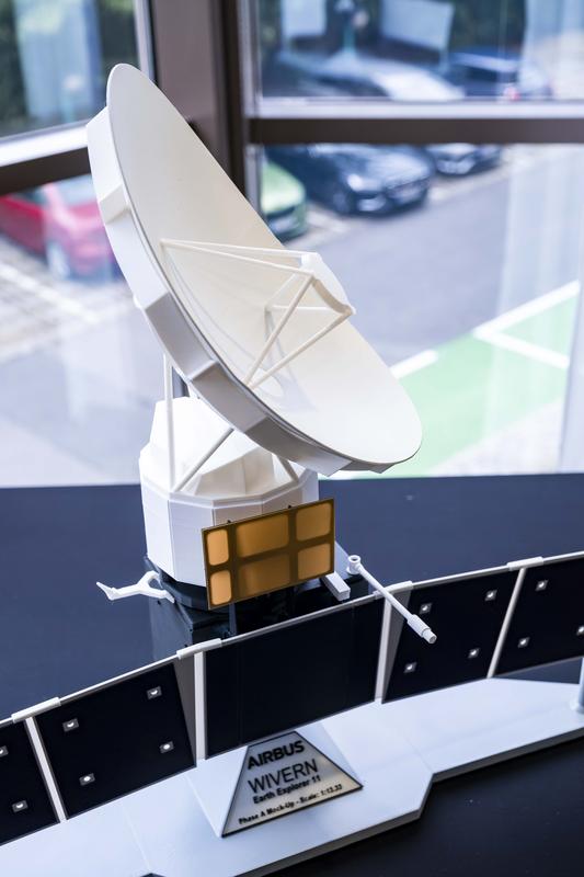 Model of what the WIVERN satellite could look like. 