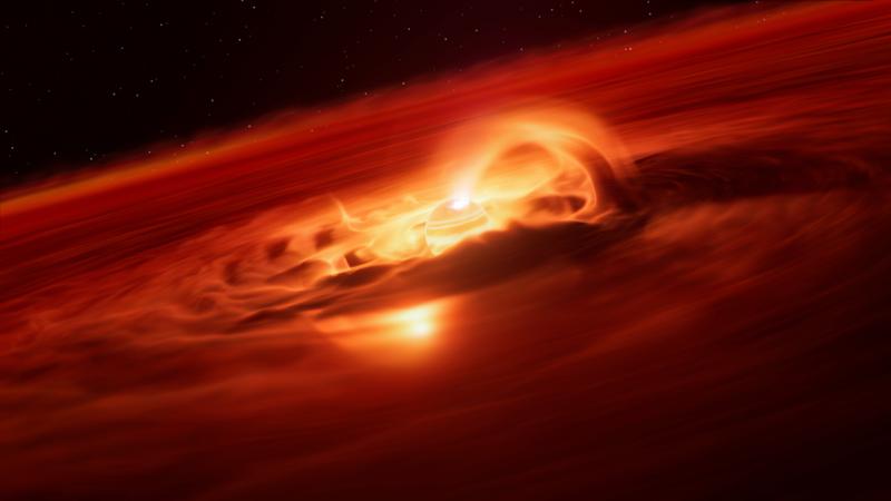 Darstellung des Einzelgänger-Planeten Cha 1107-7626